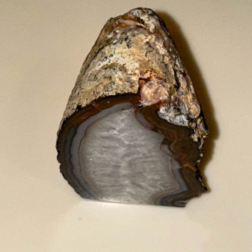 Polished Agate Crystal Geode Bookend Display Piece - Picture 8 of 11